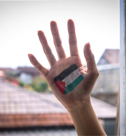 palestine-flag-painted-on-palms-